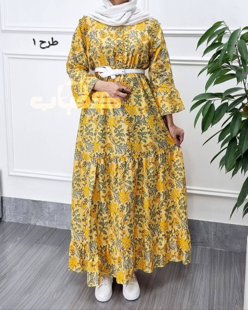 پیراهن ساحلی نخی عروسکی هندی/کد377 — تصویر ۳