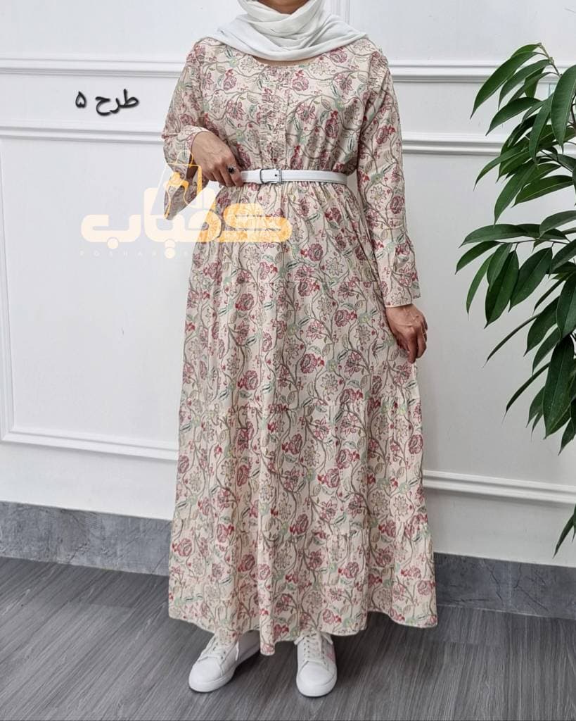 پیراهن ساحلی نخی عروسکی هندی/کد377 — تصویر ۶