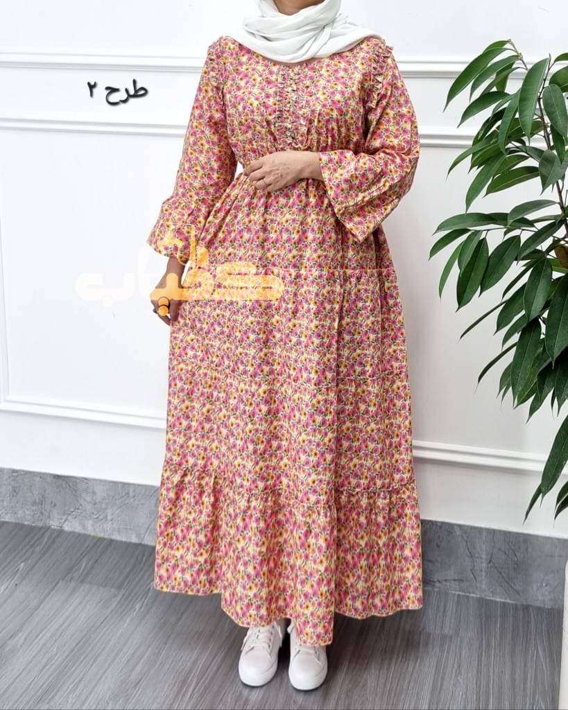 پیراهن ساحلی نخی عروسکی هندی/کد377 — تصویر ۷