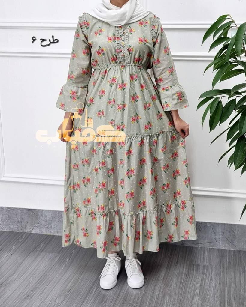پیراهن ساحلی نخی عروسکی هندی/کد377 — تصویر ۵