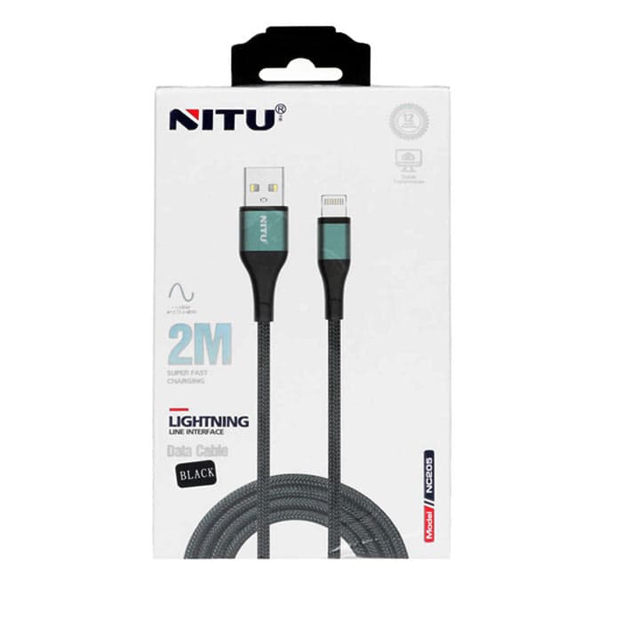 کابل USB به لایتنینگ نیتو مدل NC205 طول 2 متر — تصویر ۳