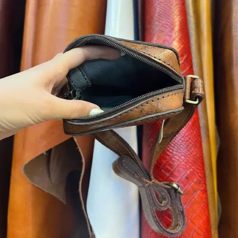کیف اسپرت چرم گاومیش کد 78 — تصویر ۴