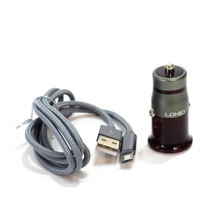 شارژر فندکی LDNIO مدل C304Q با توان ۱۸ وات (شارژ سریع QC3.0 +کابل لایتنینگ) — تصویر ۲