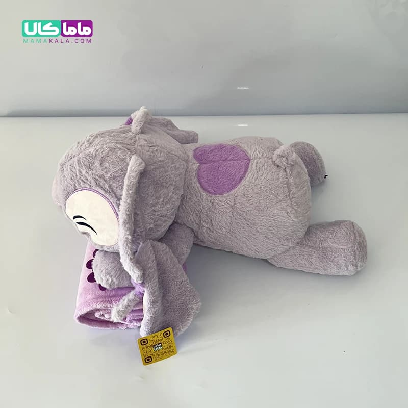 عروسک استیج آنجل چشمکی بالشتی پتودار 60 سانتیمتر — تصویر ۵