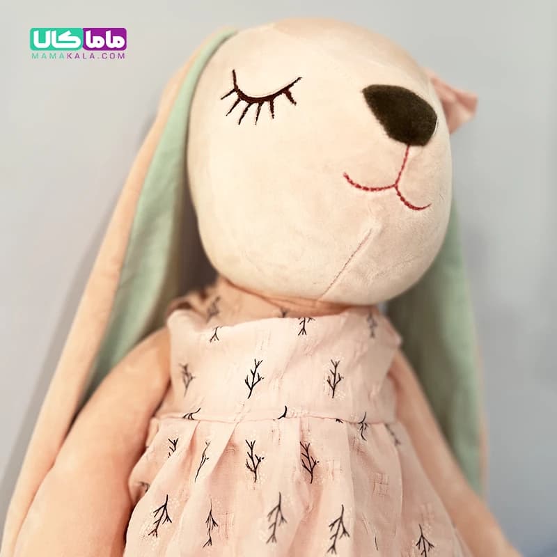 عروسک خرگوش ناز صورتی 55 سانتیمتر — تصویر ۲