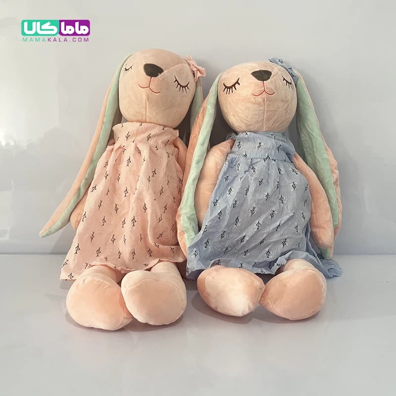 عروسک خرگوش ناز یاسی 55 سانتیمتر — تصویر ۸