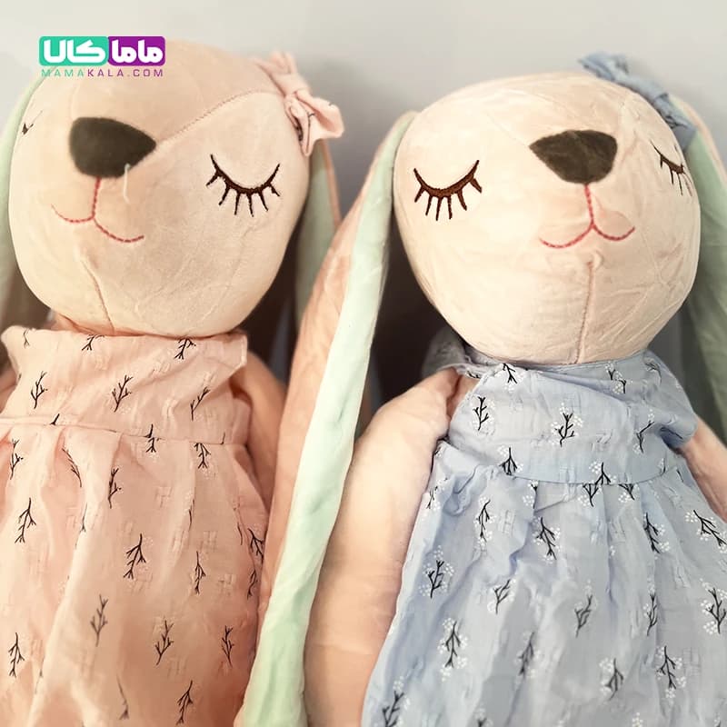 عروسک خرگوش ناز یاسی 55 سانتیمتر — تصویر ۲