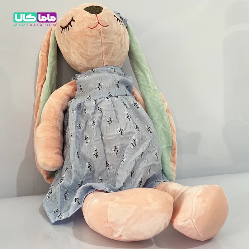 عروسک خرگوش ناز یاسی 55 سانتیمتر — تصویر ۴