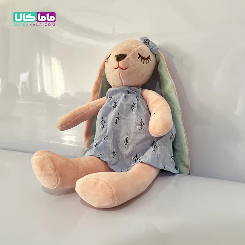 عروسک خرگوش ناز یاسی 45 سانتیمتر — تصویر ۳