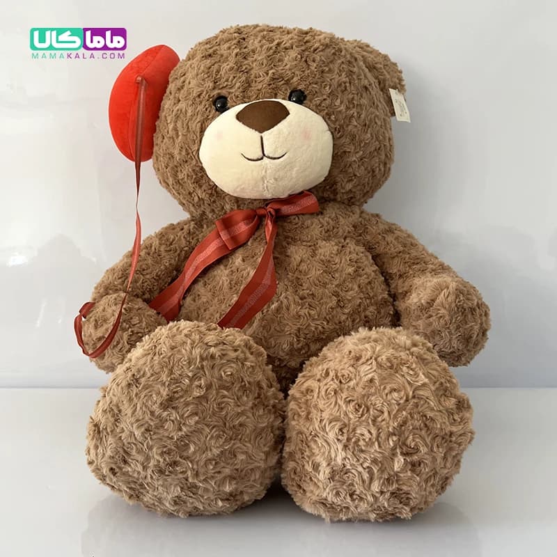 عروسک خرس تدی مدل قلب بادکنکی طرح دار 120 سانتیمتر — تصویر ۴