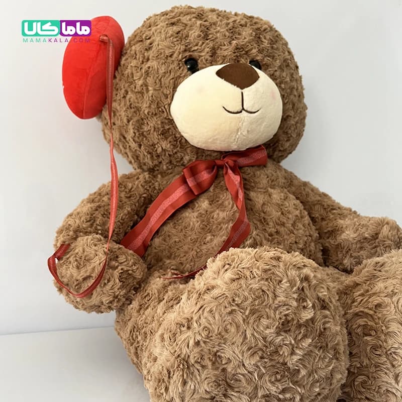 عروسک خرس تدی مدل قلب بادکنکی طرح دار 120 سانتیمتر — تصویر ۵
