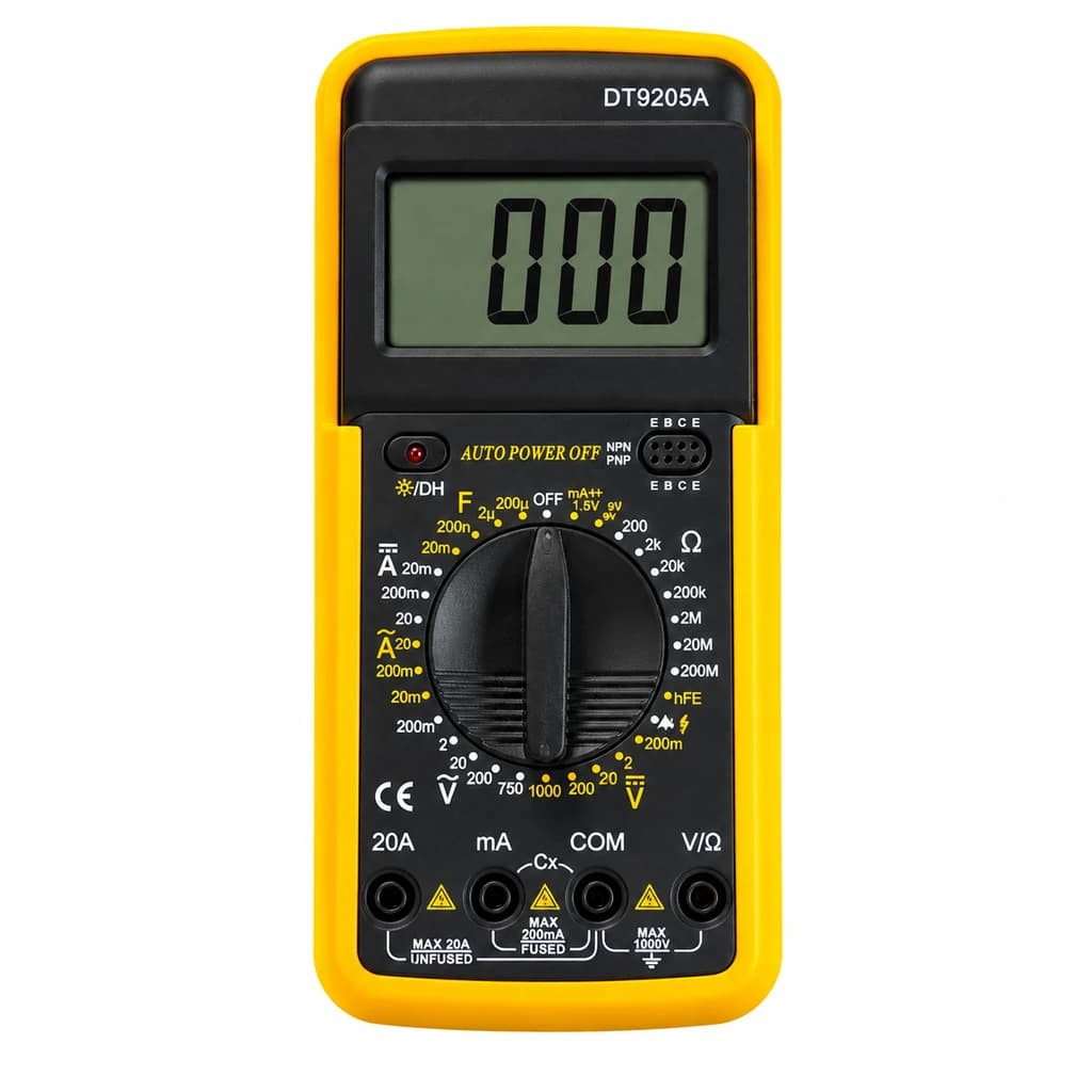 مولتی متر دیجیتال حرفه‌ای مدل DT9205A
