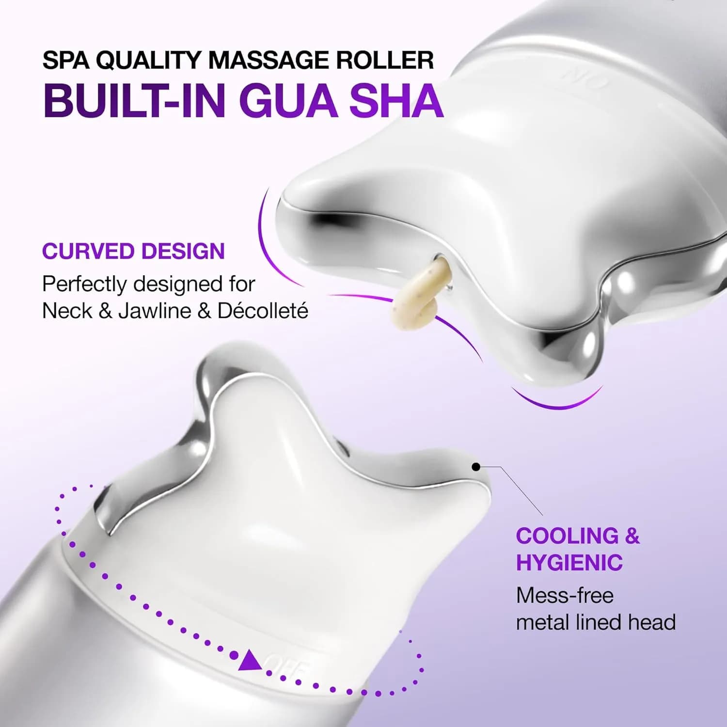 کرم لیفتینگ و جوانساز صورت و گردن گواشا کلاژن و رتینول آنوا Collagen Retinol Refining Gua Sha Cream — تصویر ۲