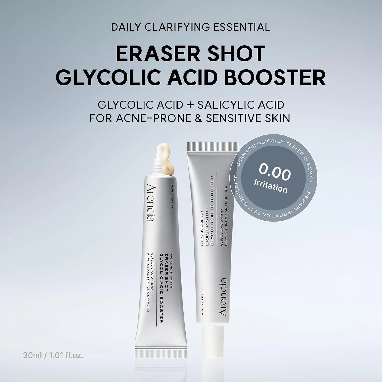 بوستر سرم لایه بردار آرنسیا 30 میل (Eraser Shot Serum Glycolic Acid Booster) — تصویر ۳