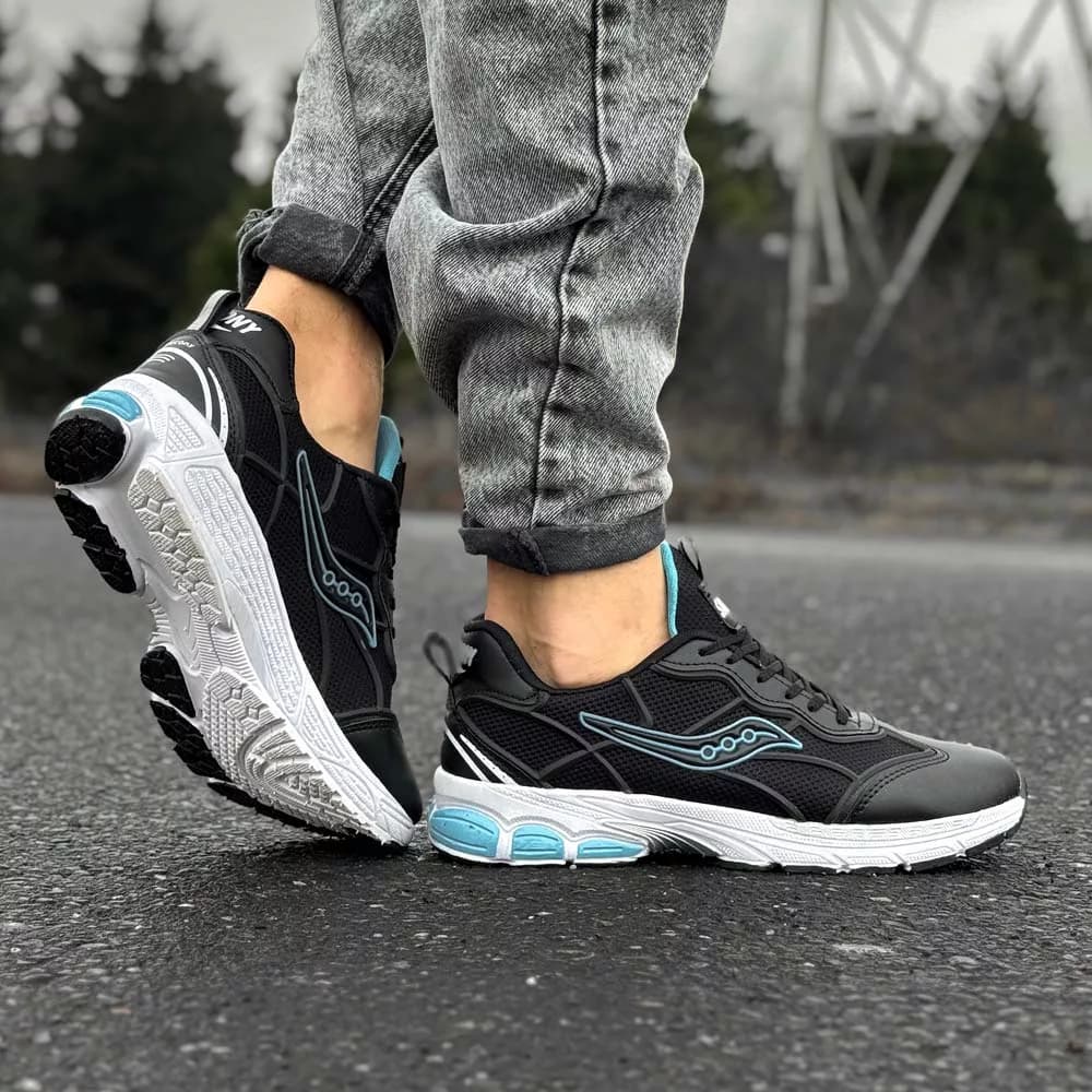 کتانی مردانه saucony مشکی کد 28999
