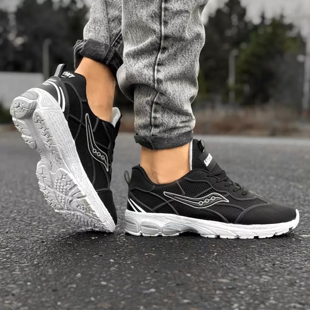 کتانی مردانه saucony مشکی کد 29002