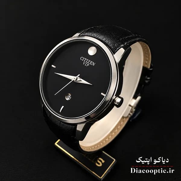 ساعت مچی زنانه موتور ژاپن اصلی برند سیتیزن مدل DO1343 چرمی — تصویر ۳