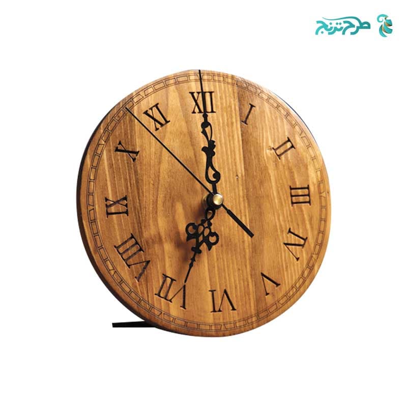 ساعت رومیزی تبلیغاتی چوبی کلاسیک WA24