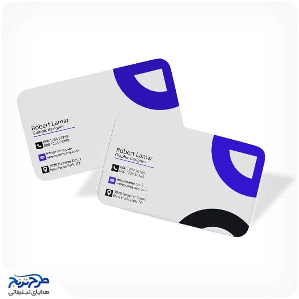 کارت ویزیت سلفون مات سایز بزرگ