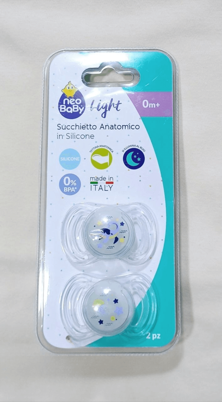 پستانک نئو بیبی مدل Light – بسته ۲ عددی مخصوص نوزاد از بدو تولد — تصویر ۲