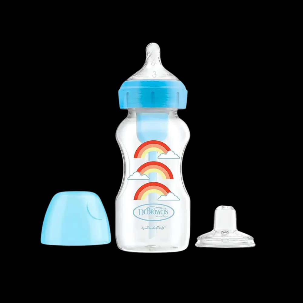شیشه شیر دکتر براون طرح رنگین کمان DR browns 270ml
