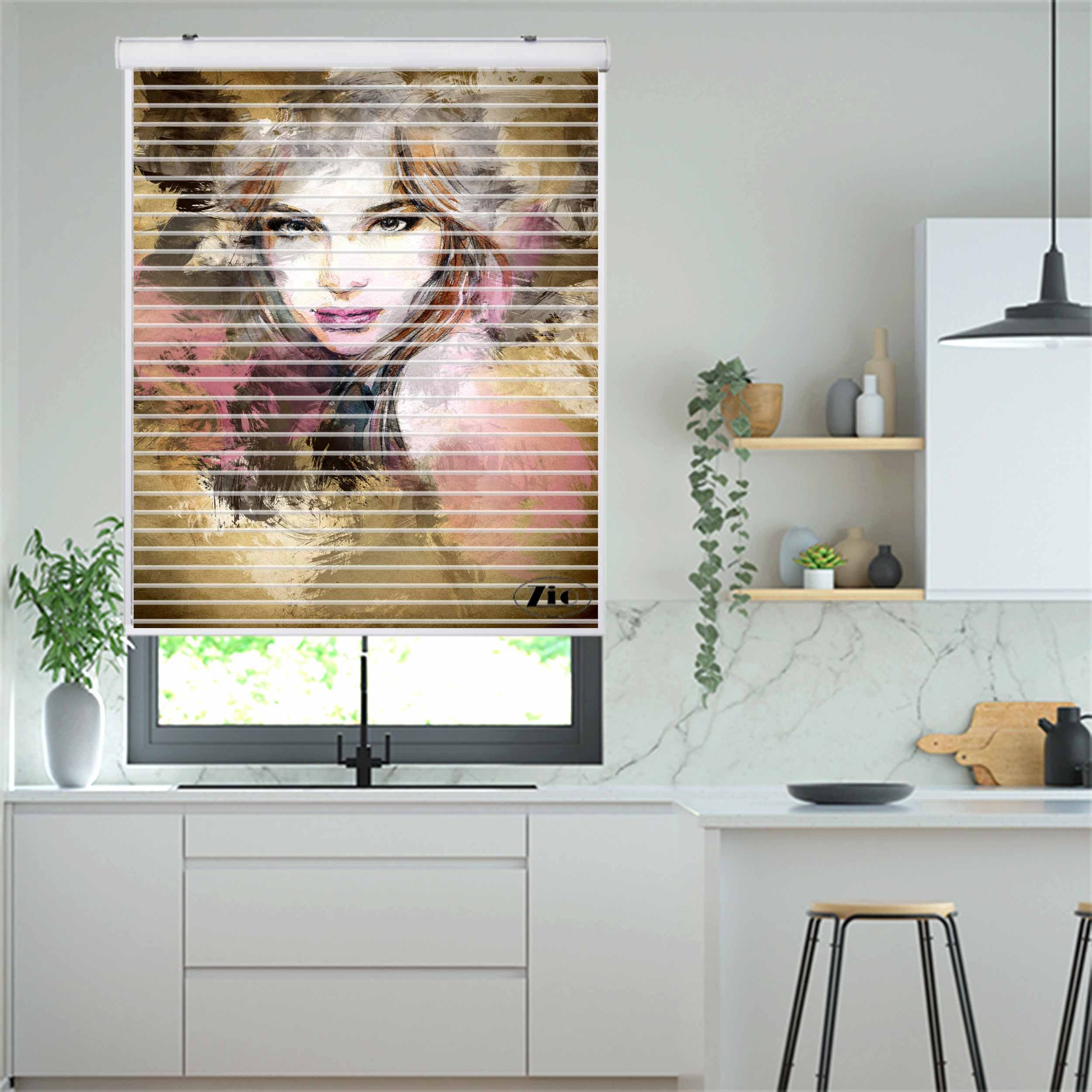 پرده زبرا زیو مدل سیلوئت P-6004