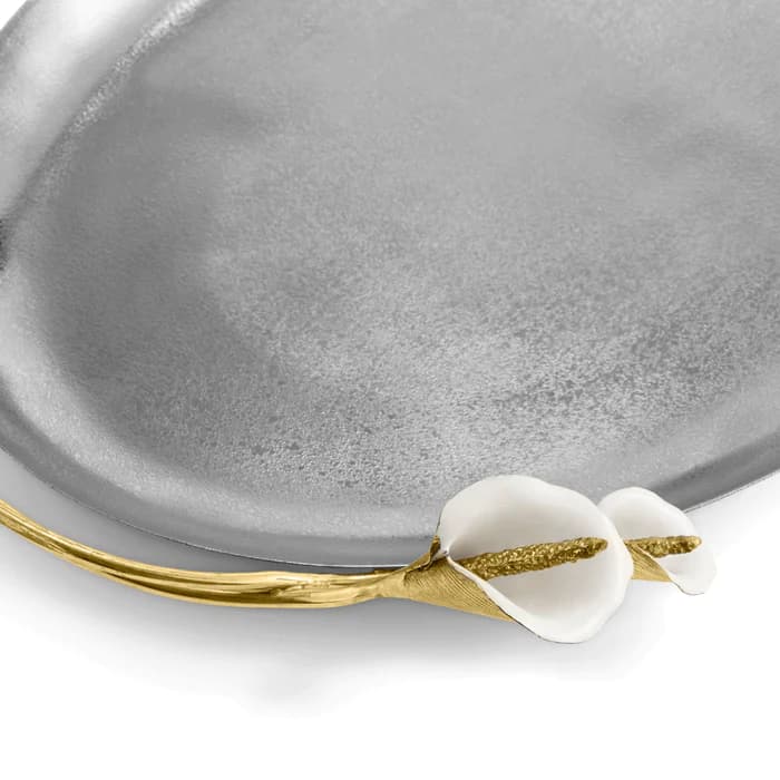 سینی مایکل آرام | Calla Lily Oval Tray — تصویر ۳