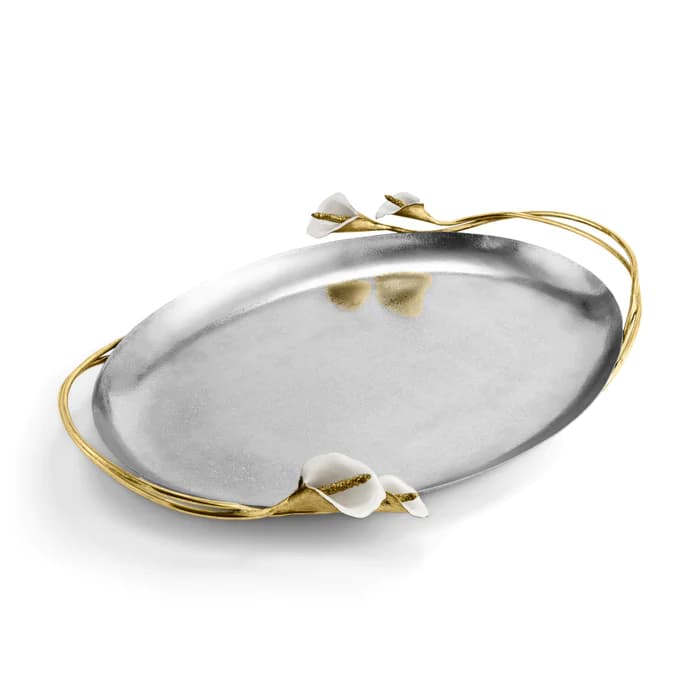 سینی مایکل آرام | Calla Lily Oval Tray — تصویر ۵