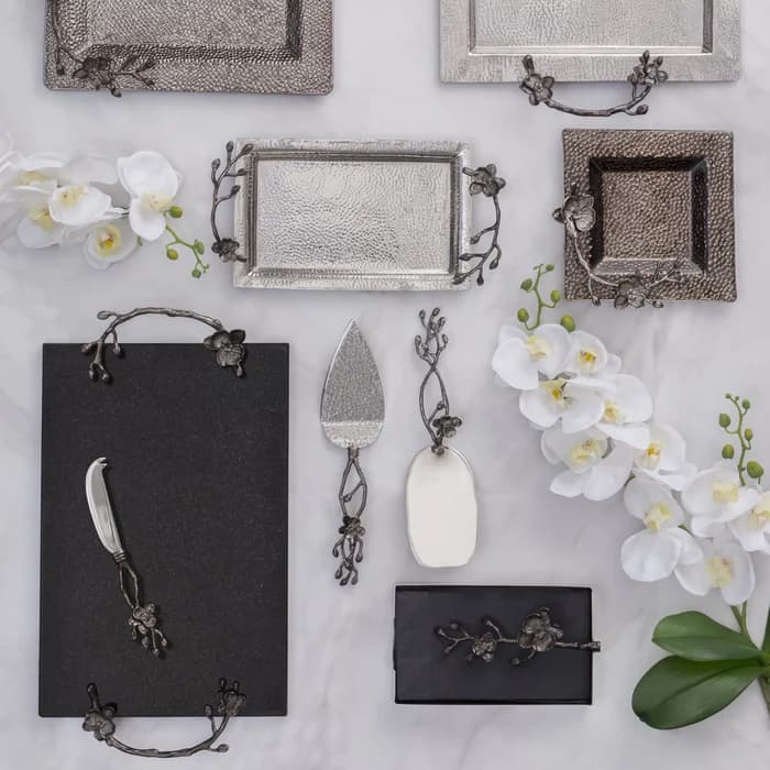 تخته پنیر مایکل آرام به همراه کارد – لارج | Black Orchid Cheese Board w/ Knife – LG — تصویر ۲
