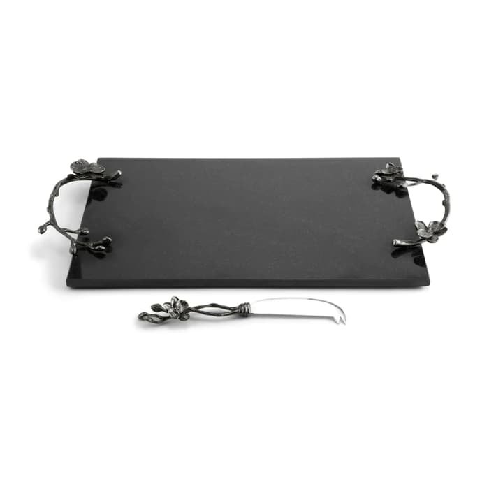 تخته پنیر مایکل آرام به همراه کارد – لارج | Black Orchid Cheese Board w/ Knife – LG — تصویر ۴