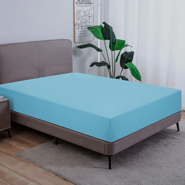 روتختی کشدار یک نفره نخ پنبه برند دورمیا اصل آلمانی آبی 463172822 Dormia