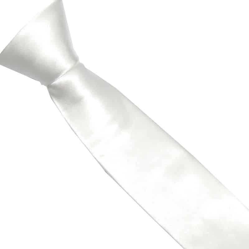 کراوات مردانه سفید شیک اصلی برند درسمن 717753 Dressmann — تصویر ۳