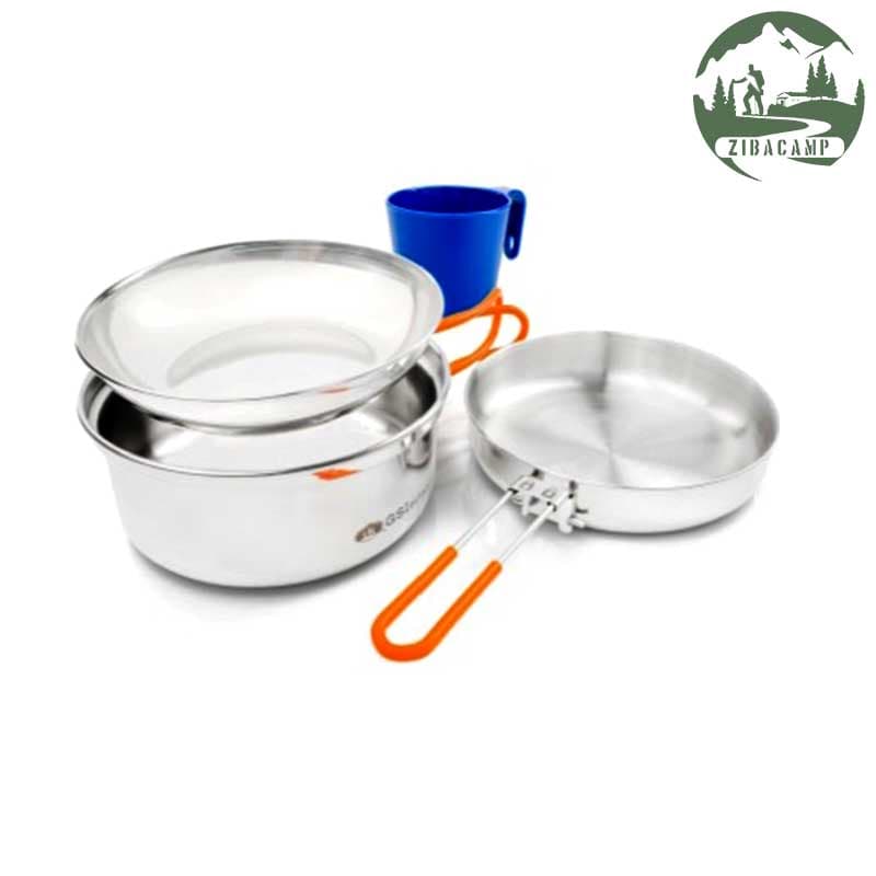 ست ظروف کوهنوردی تک نفره جی اس آی مدل GSI Glacier Stanless Mess Kit