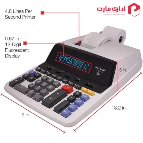 ماشین حساب با چاپگر شارپ مدل EL-2630PIII — تصویر ۳
