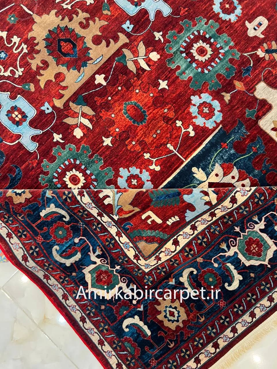 فرش سنتی کد 200282 لاکی — تصویر ۵