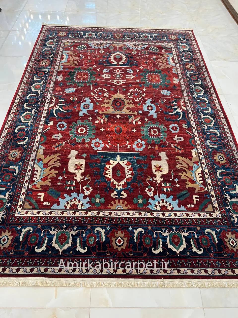 فرش سنتی کد 200282 لاکی — تصویر ۲