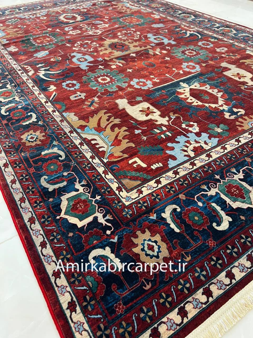 فرش سنتی کد 200282 لاکی — تصویر ۶