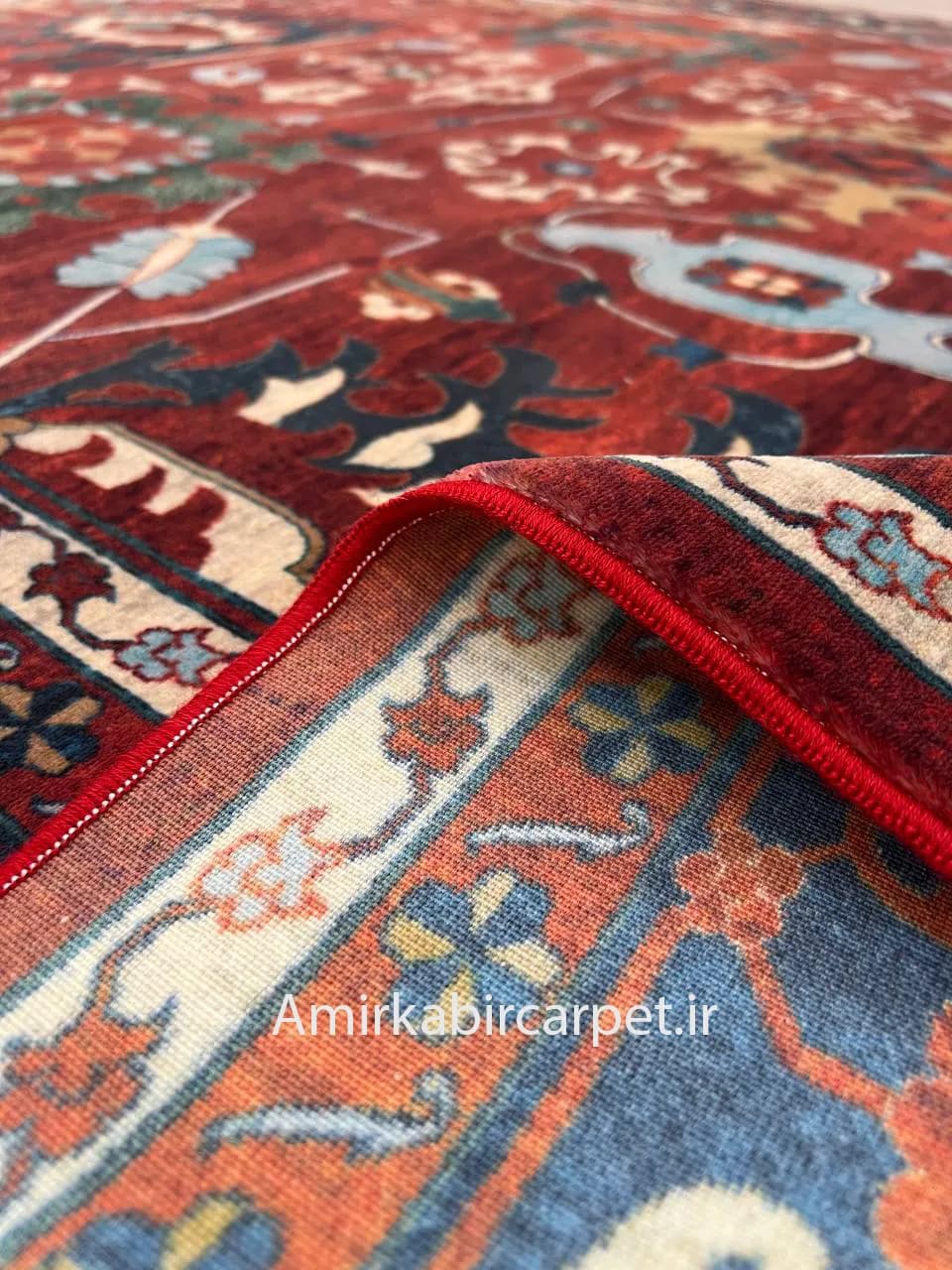 فرش سنتی کد 200282 لاکی — تصویر ۴