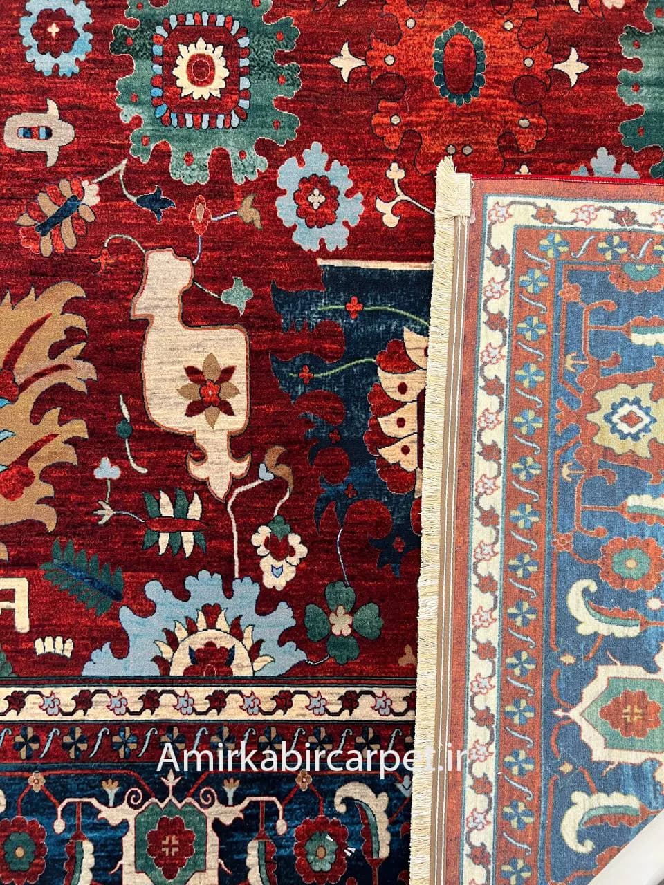 فرش سنتی کد 200282 لاکی — تصویر ۳