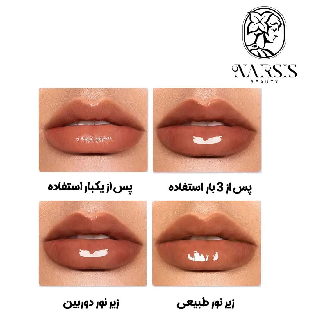 بالم لب براق شیگلم مدل POUT-PERFECT رنگ IN BLOOM — تصویر ۳