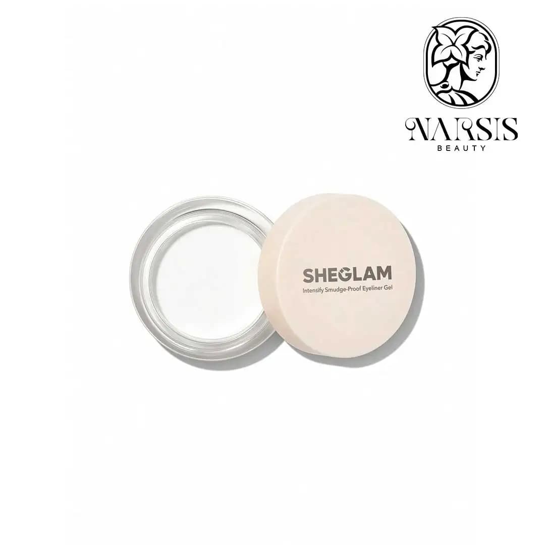 خط چشم ژله ای ضدآب شیگلم مدل SMUDGE PROOF رنگ WHITE