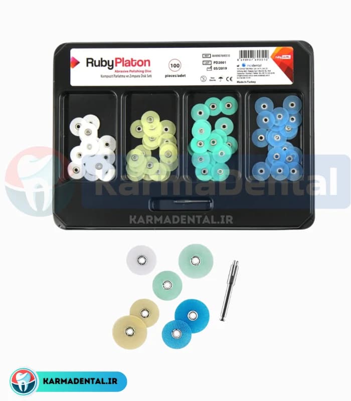 کیت دیسک پرداخت کامپوزیت روبی 80 عددی – Ruby Platon Polishing Discs