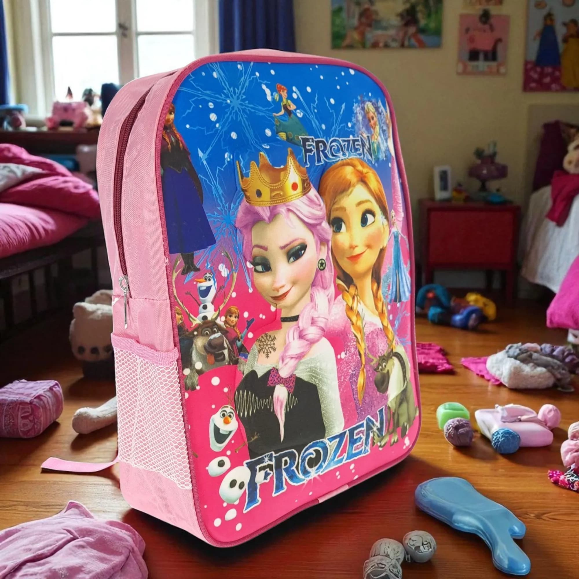 کوله پشتی بچگانه طرح السا و آنا فروزن Frozen مدل (اقتصادی) کد ECO-FROZEN — تصویر ۶