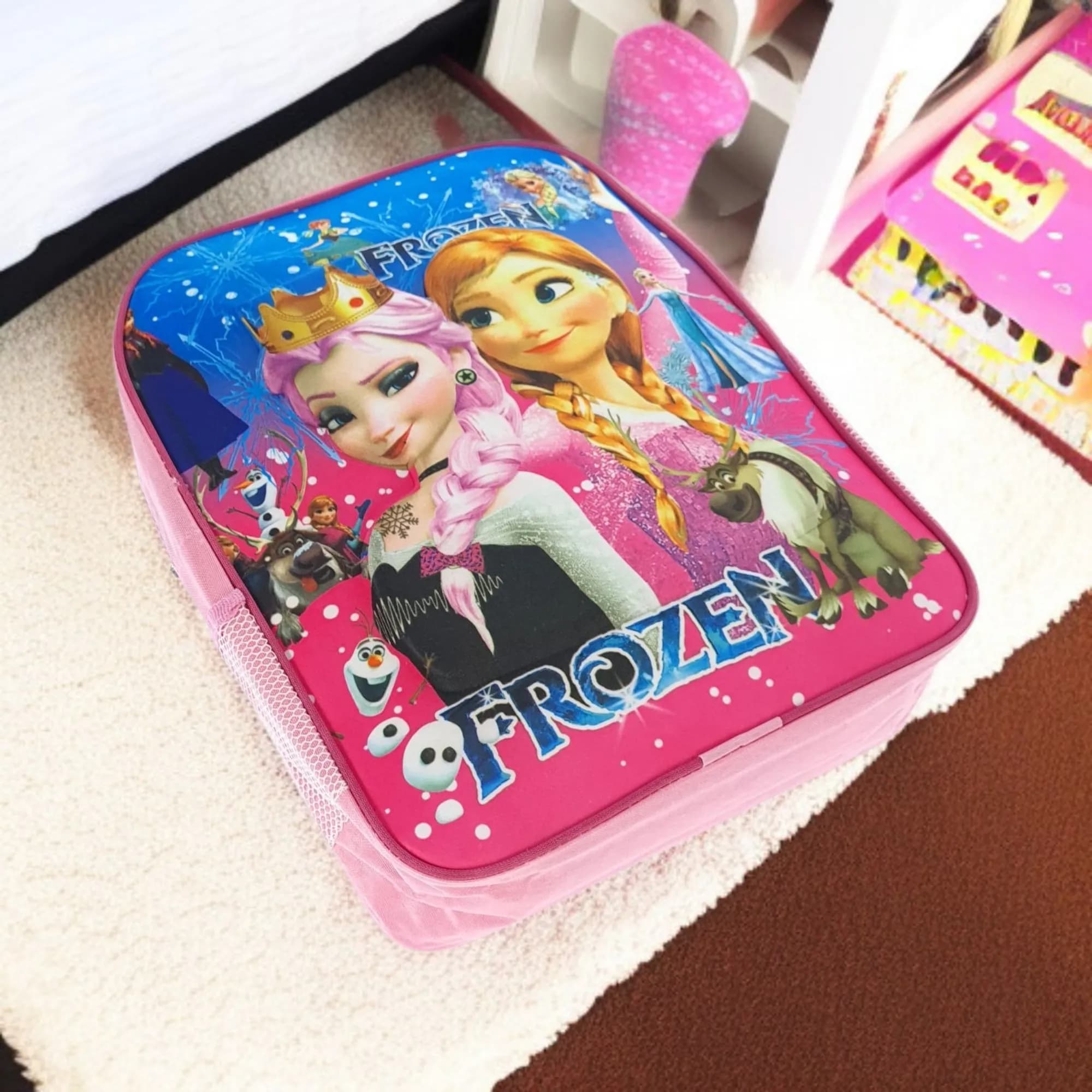 کوله پشتی بچگانه طرح السا و آنا فروزن Frozen مدل (اقتصادی) کد ECO-FROZEN — تصویر ۳