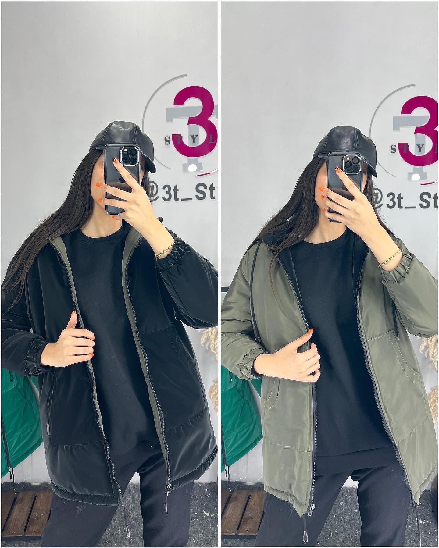 کاپشن دورو سیلیکونی قد ۸۰ زنانه کد ۱۴۷۳ — تصویر ۳
