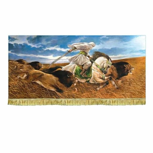 کتیبه مخمل نقاشی امیرالمومنین علی(ع)