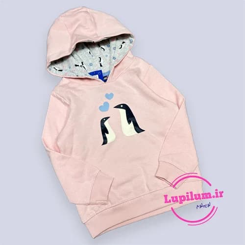 هودی دورس دخترانه بچه گانه پنگوئن