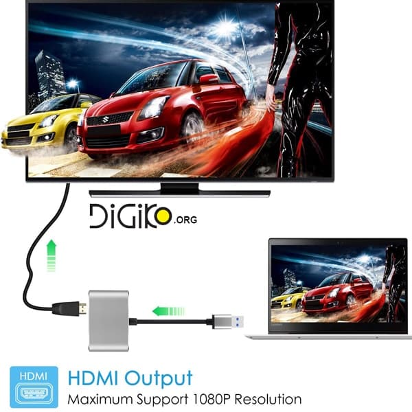 کابل تبدیل USB3.0 به VGA و HDMI — تصویر ۳