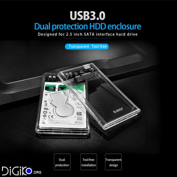 باکس هارد 2.5 USB3.0 اوریکو مدل 2139U3 — تصویر ۴