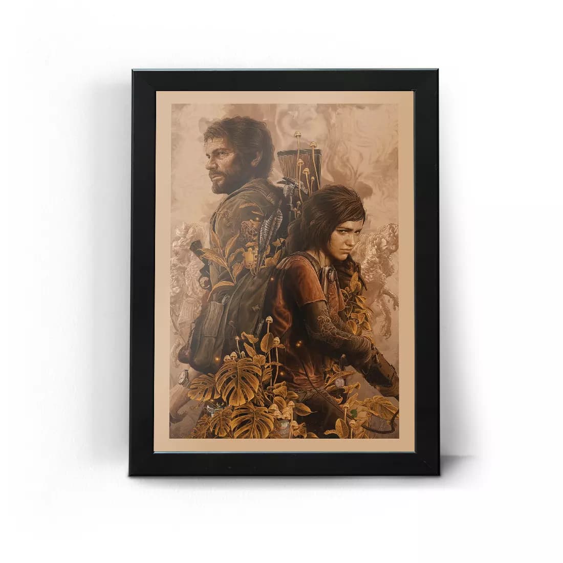 تابلو قاب لست آف آس The last of us طرح جوئل و الی